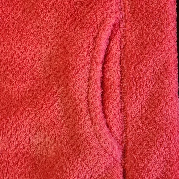 Patagonia Girls Re-Tool Full Zip Fleece Jacket  10 Coral  Snap Pocket Retired - Picture 8 of 15